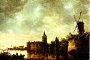 Jan van Goyen slottet montfort oil painting reproduction